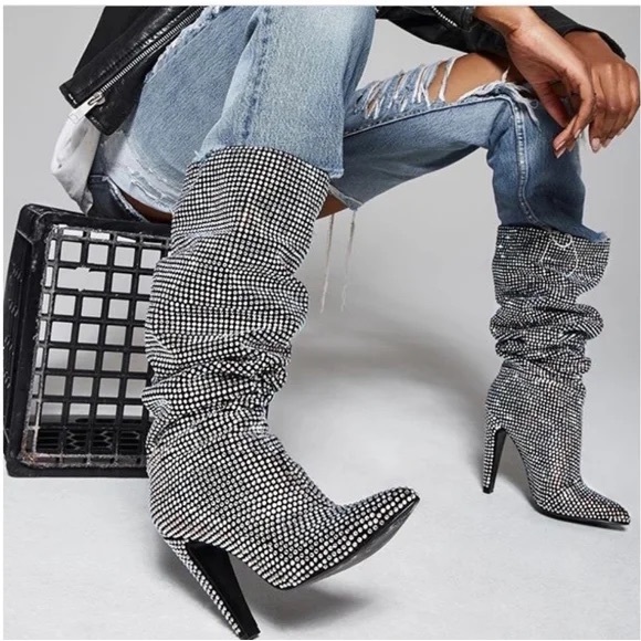 Steve Madden rhinestone boots - Picture 10 of 14